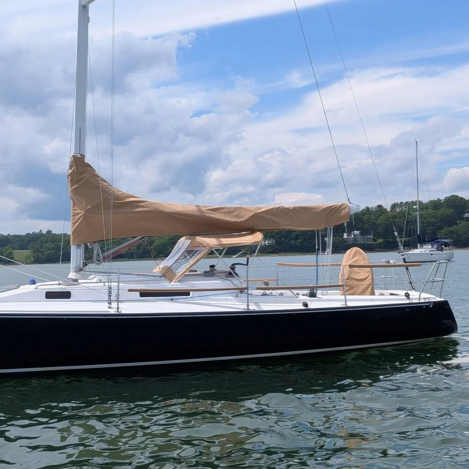 J105 Sailboat Canvas Marine Canvas Upholstery Sailcover Helm Cover Dodger Bimini Ocean