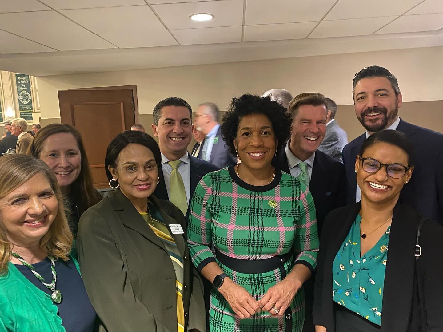 Thanks to local 399 plumbers and Presiding Judge Honorable Diann Marsalek for inviting me to the pre St Patrick&rsquo;s day parade dinner. This dinner was star studded including Lieutenant Governor Juliana Stratton and Alderwoman Jeylu Gutierrez.