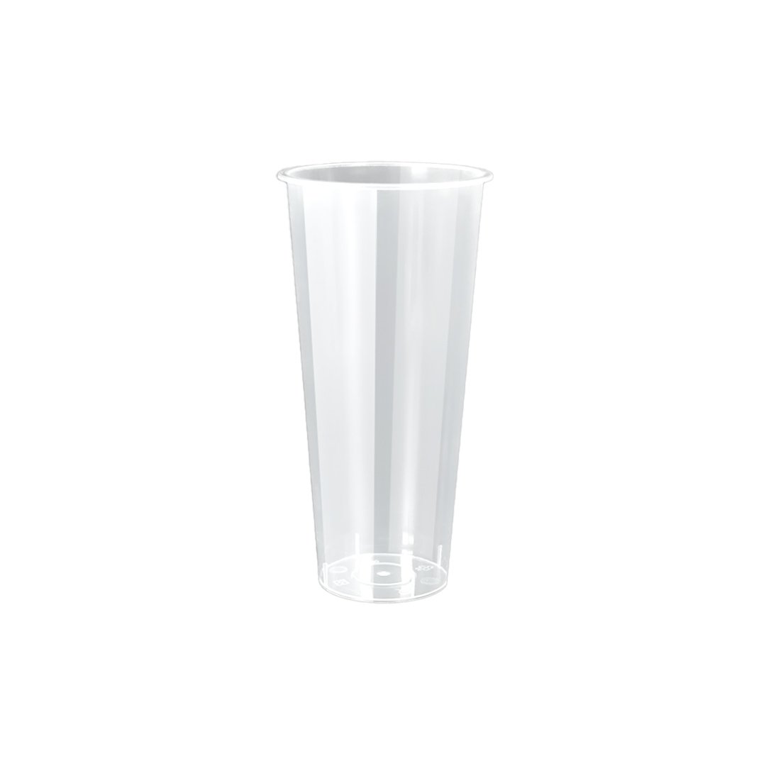 22oz clear PP injection cup, perfect for smoothies, iced beverages, and specialty drinks, with a strong and lightweight build.