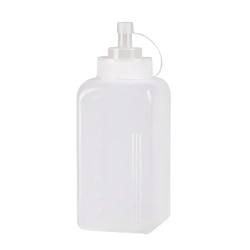 700ml PE plastic syrup bottle with a leak-proof cap, squeezable design, and a transparent body for easy identification. Perfect for syrups, sauces, and dressings.