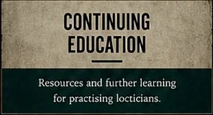 Book cover titled 'Continuing Education' with subtitle 'Resources and further learning for practicing licentians'.