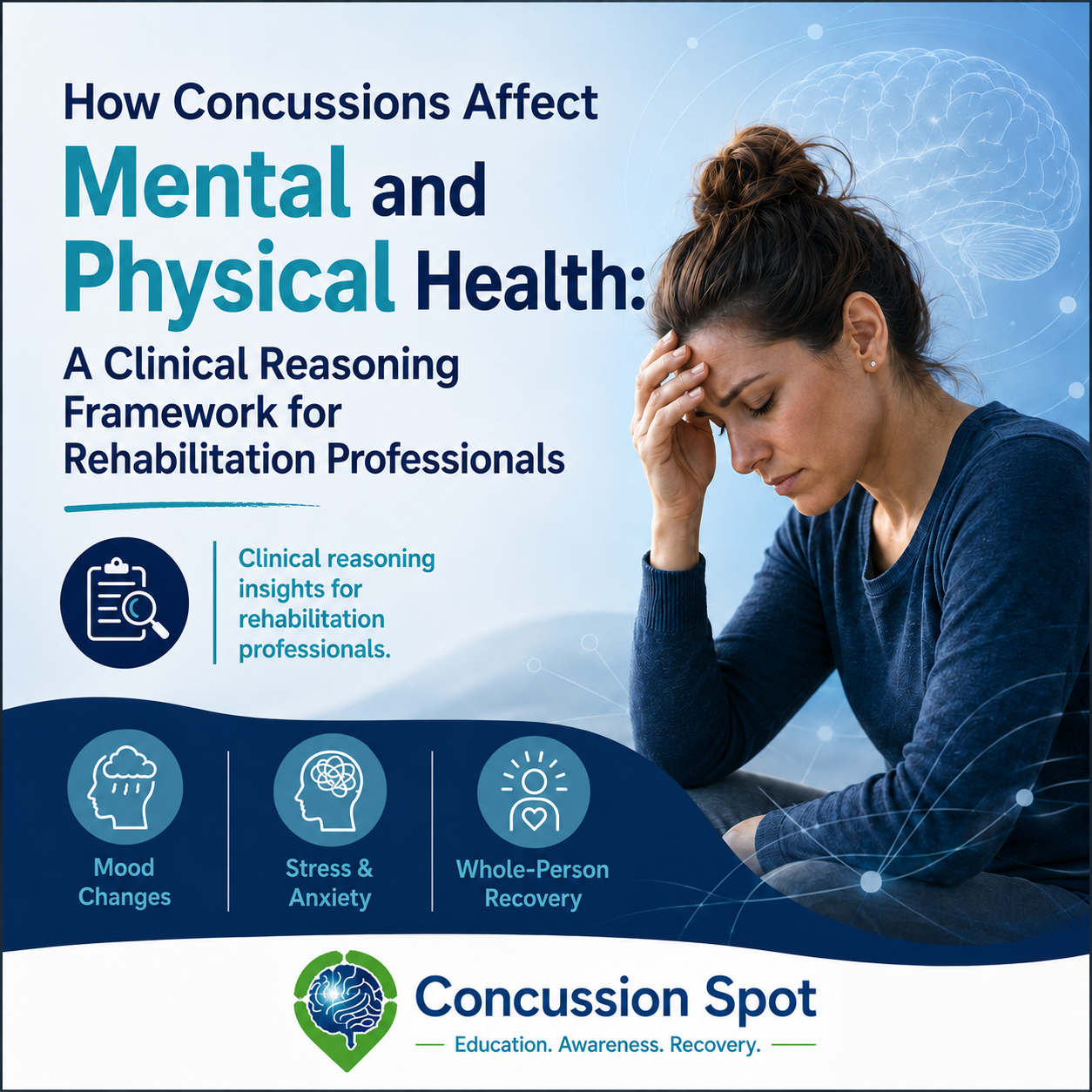 How Concussions Affect Mental and Physical Health: A Clinical Reasoning Framework for Rehabilitation Professionals