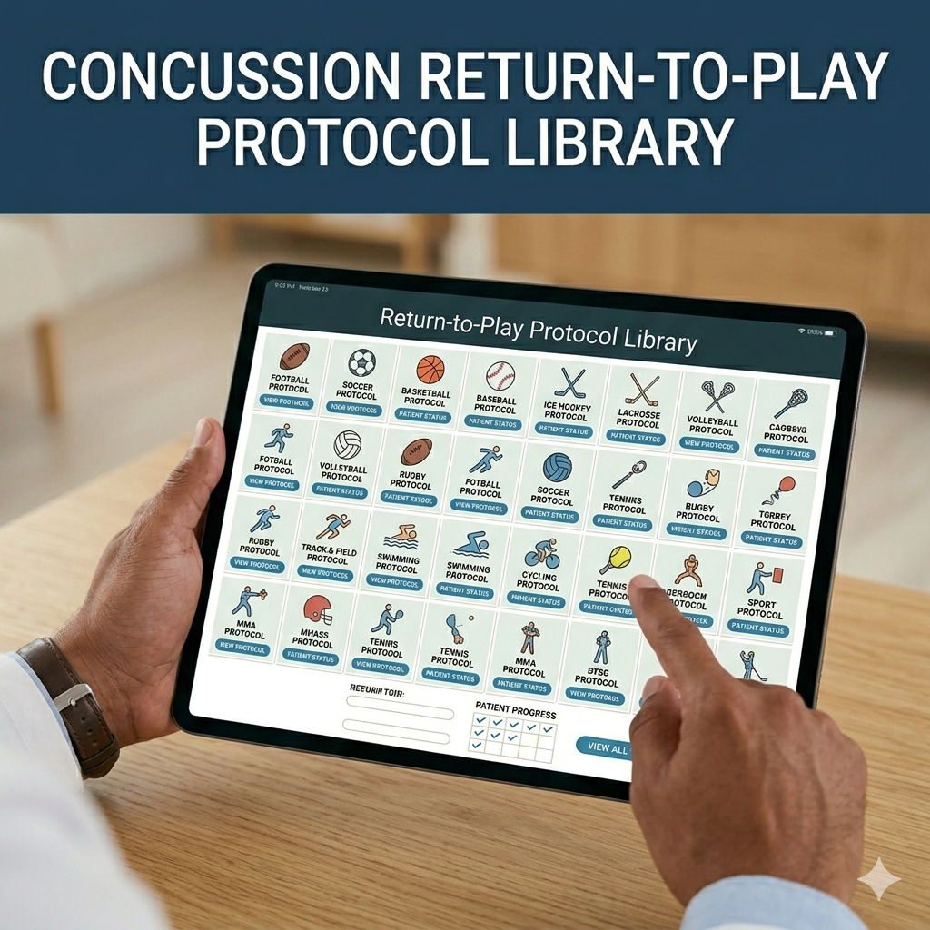 Concussion Return-to-Play Protocol Library (Digital Download)