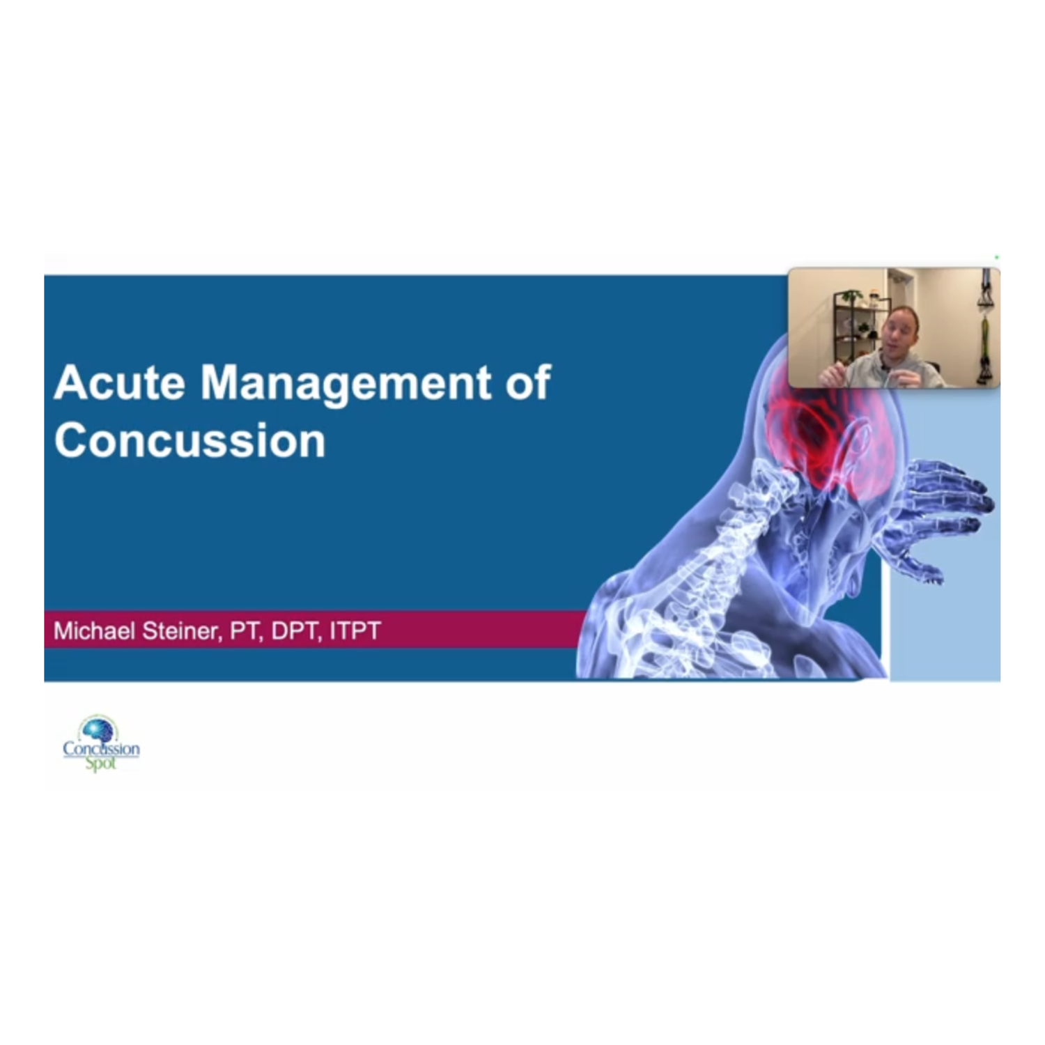 Concussion Rehabilitation CEU Course + CS-CRP Certification