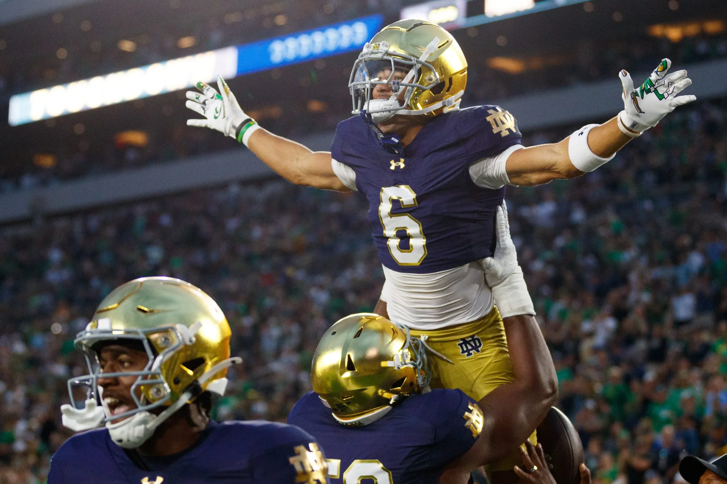 Notre Dame Breaks Through, Routs Purdue 56-30