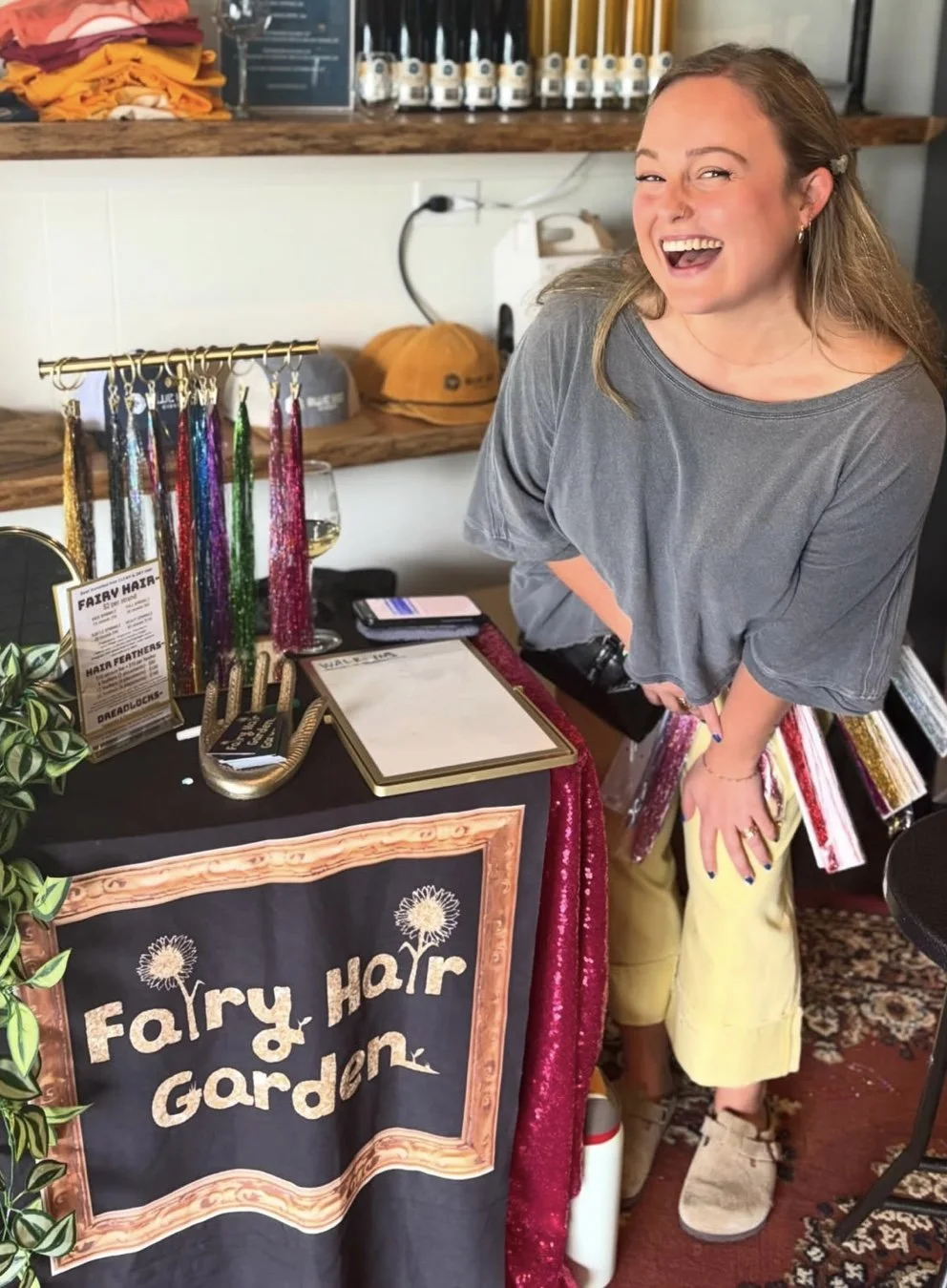 Fairy Hair Stylist Smiling at work