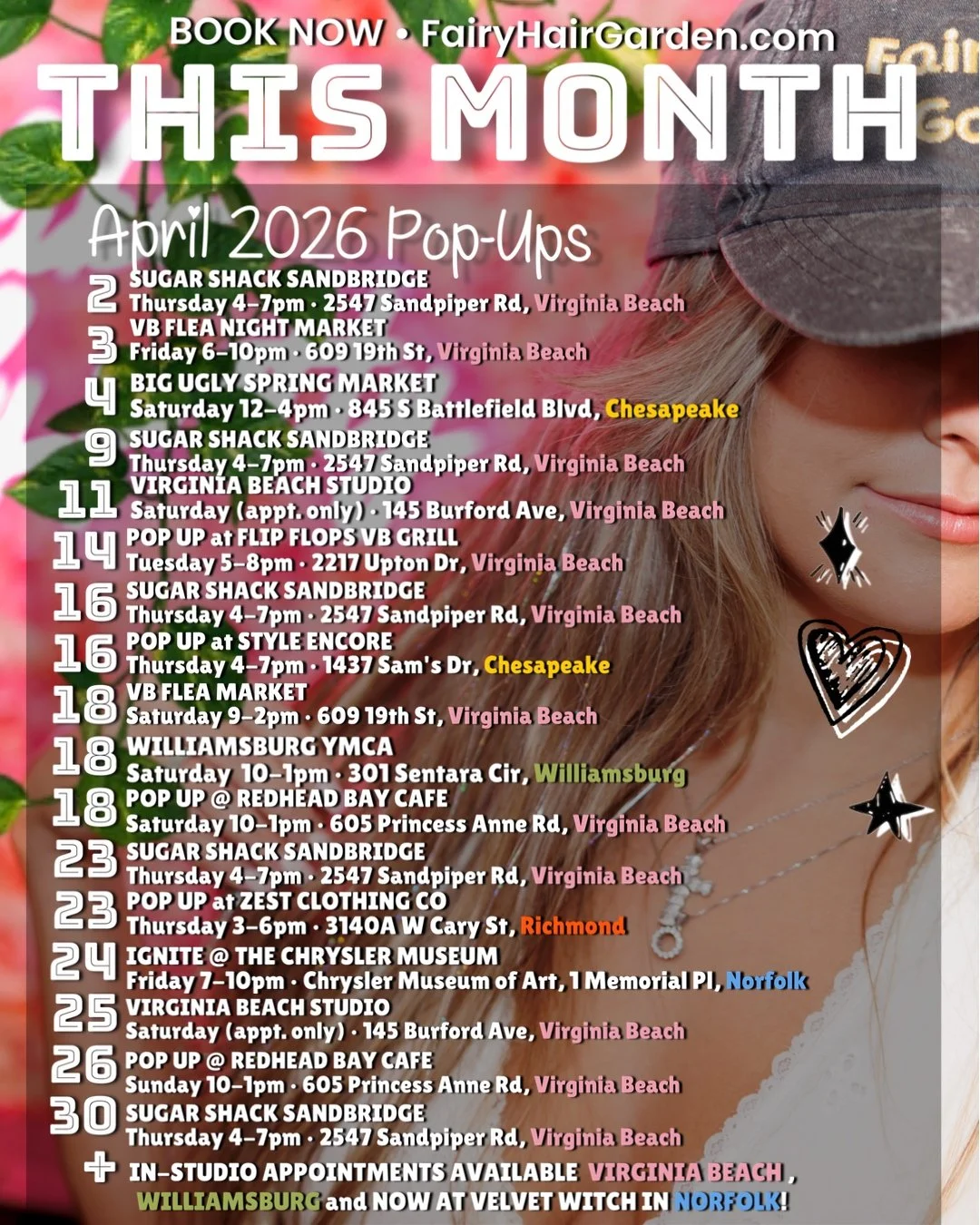 April fairy hair schedule