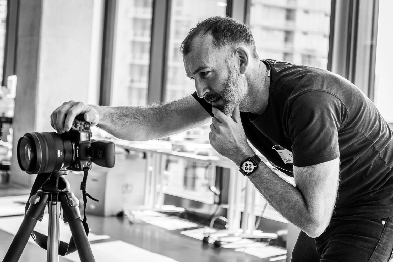 Austin photographer David Price working behind the camera