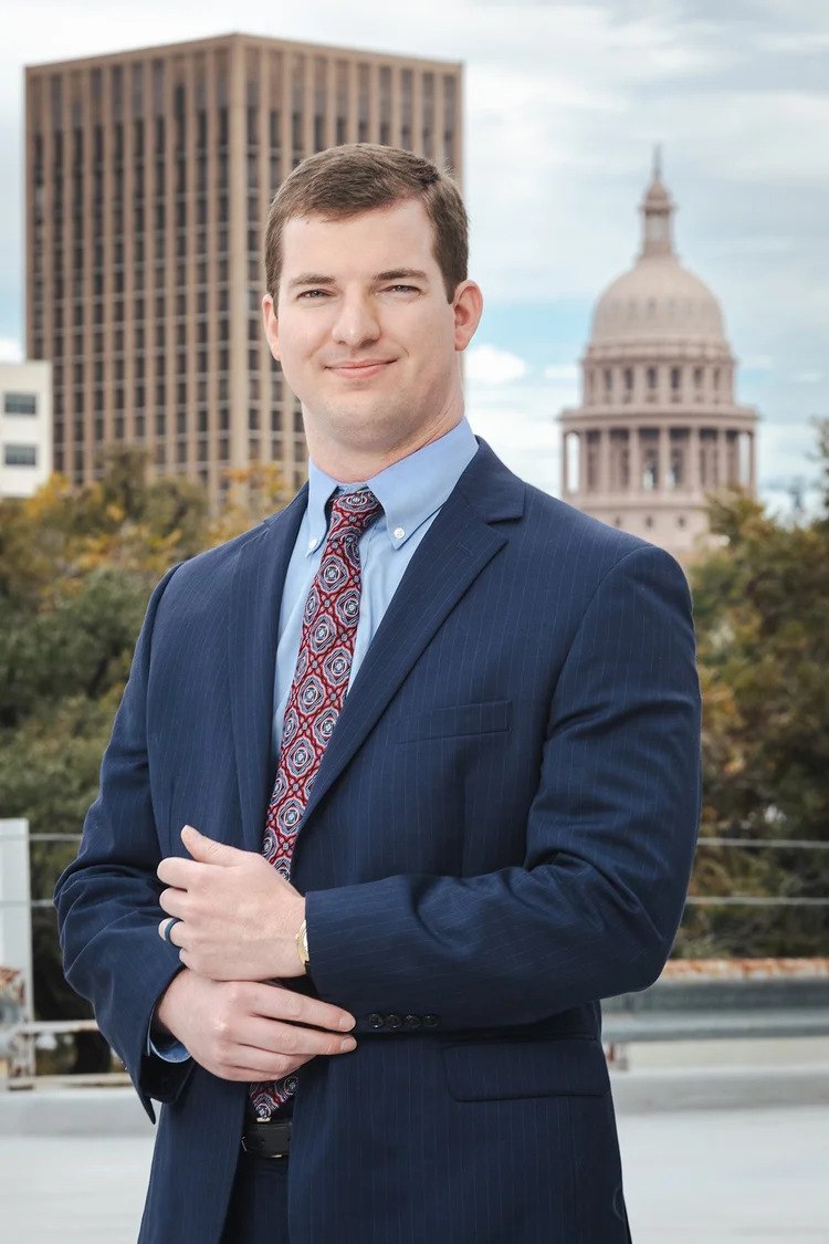 Austin accounting professional in a lifestyle team portrait