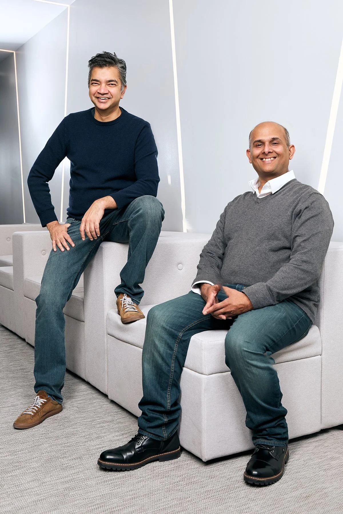 Austin executives photographed together on location