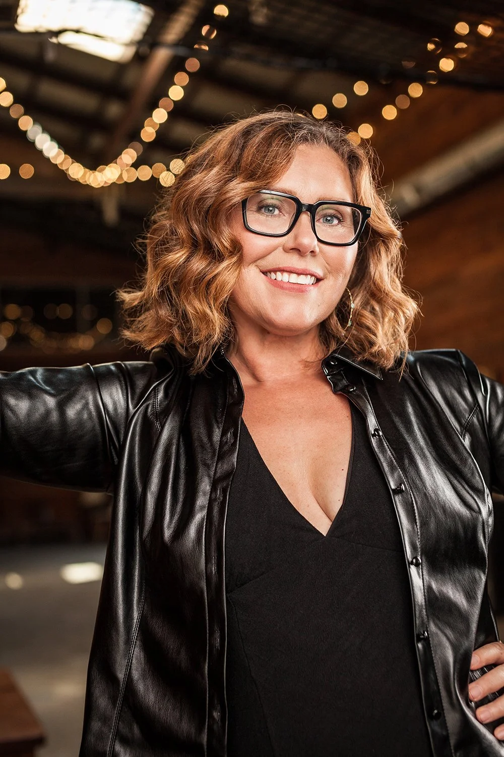 Austin filmmaker Janelle Lee Austin in an expressive editorial portrait