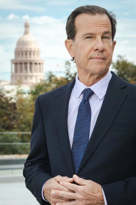 Professional team portrait photographed outside the Texas Capitol