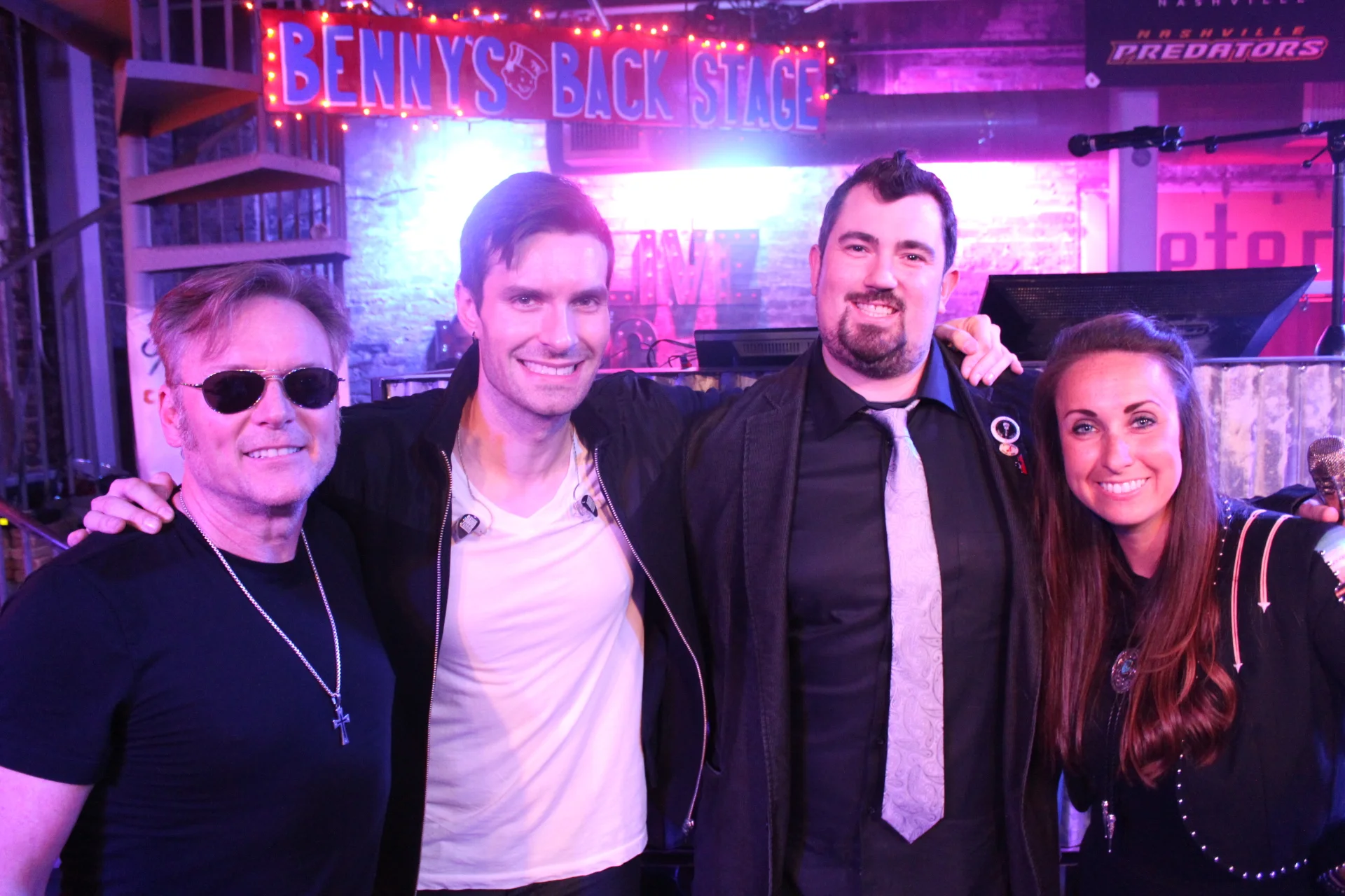 (L-R): Terry McBride, David Fanning, Patrick "Papa" Raines, Ashley L. Evans