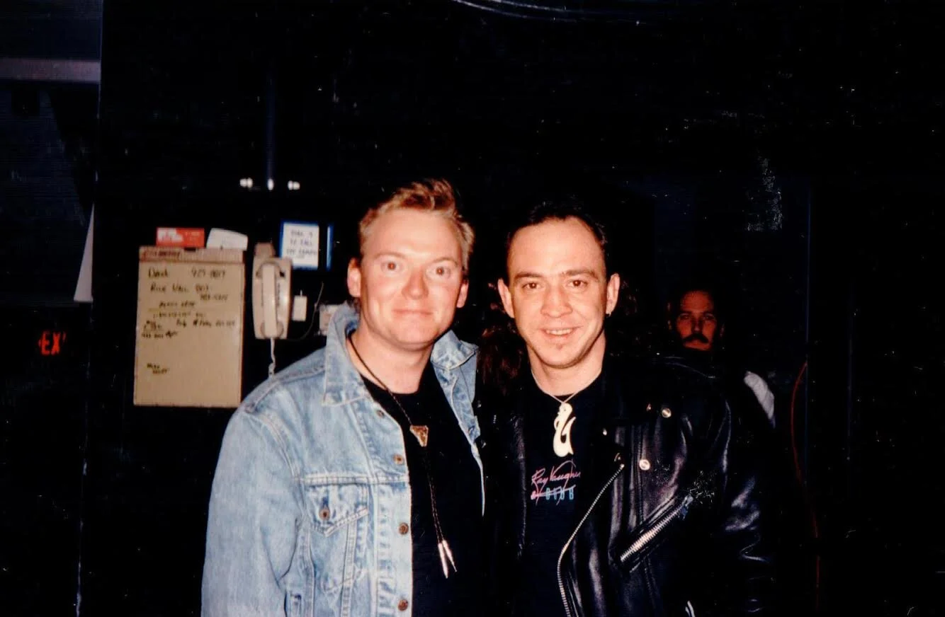 Terry with Guitar legend Stevie Ray Vaughan