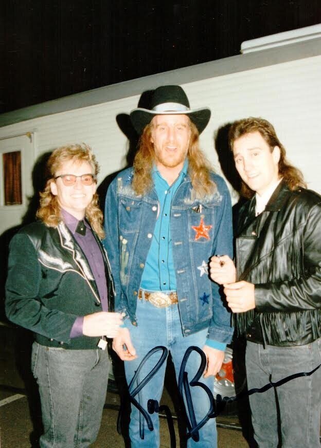 (L-R) Terry with Ray Benson from Asleep at the Wheel, Ray Herndon from McBride and the Ride