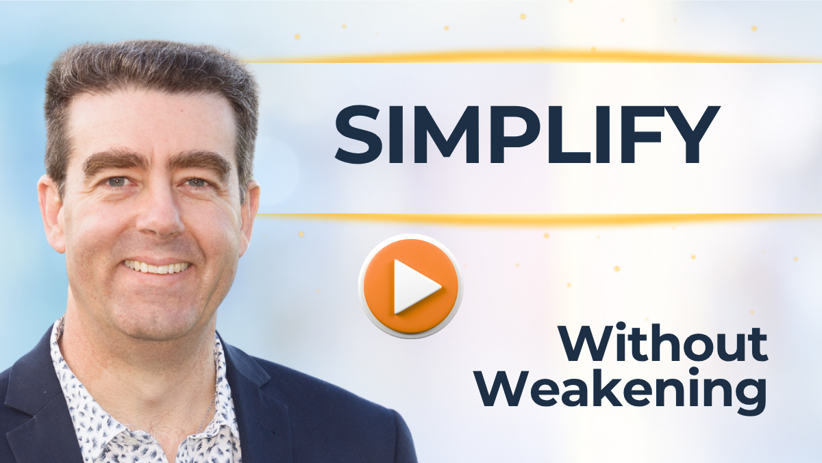 #503 Simplify Without Weakening: Avoiding the Policy Trap