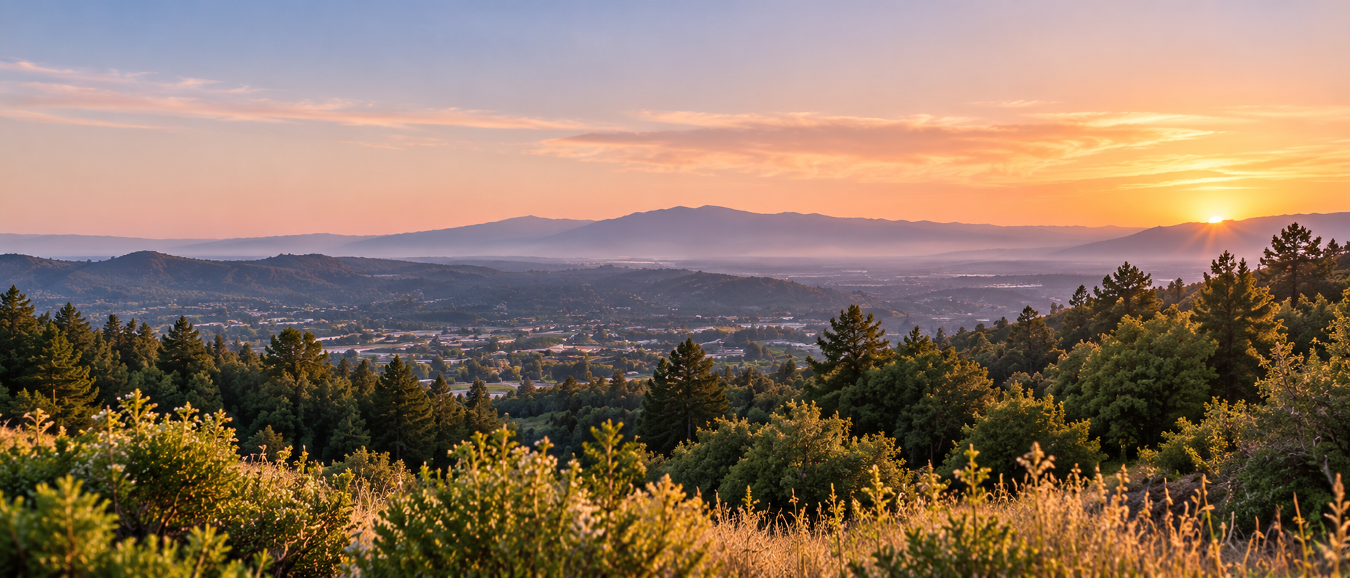 Santa Cruz and Santa Clara landscape