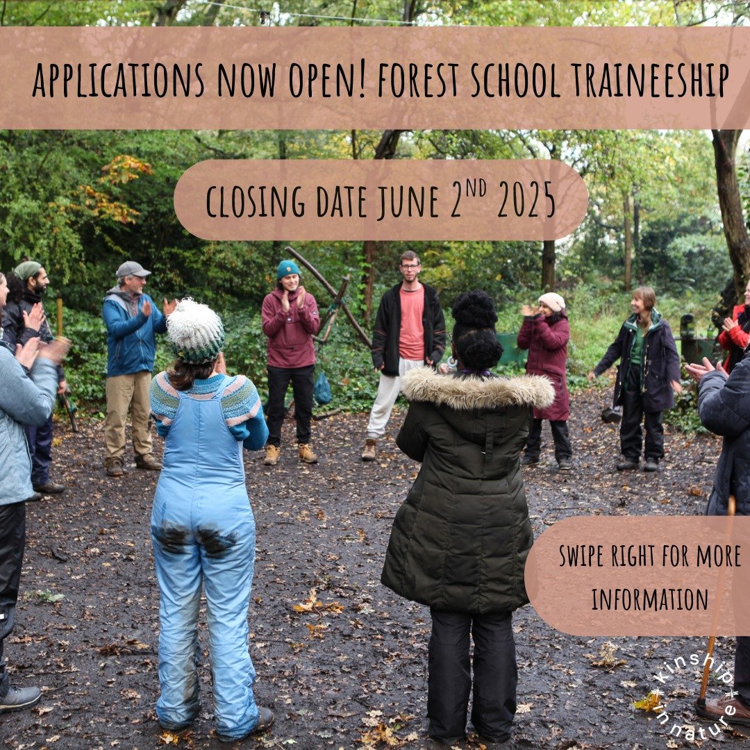 our fully funded forest school leader traineeship is now open for applications! 

we are launching it today in honour of earth day 2025 and all those around the globe who are, in small and big ways, acting in service to this precious earth in someway
