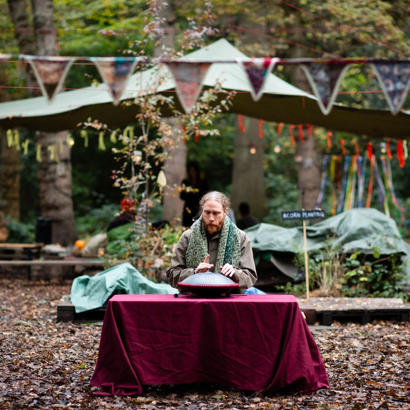 we had a such special gathering for all hallows last month! 

thank you to rosalyn &amp; jon of the incredibly gifted @wilderthorn_wildones who collaborated with us in the creation of this event and who wrote and performed the music and stories heard