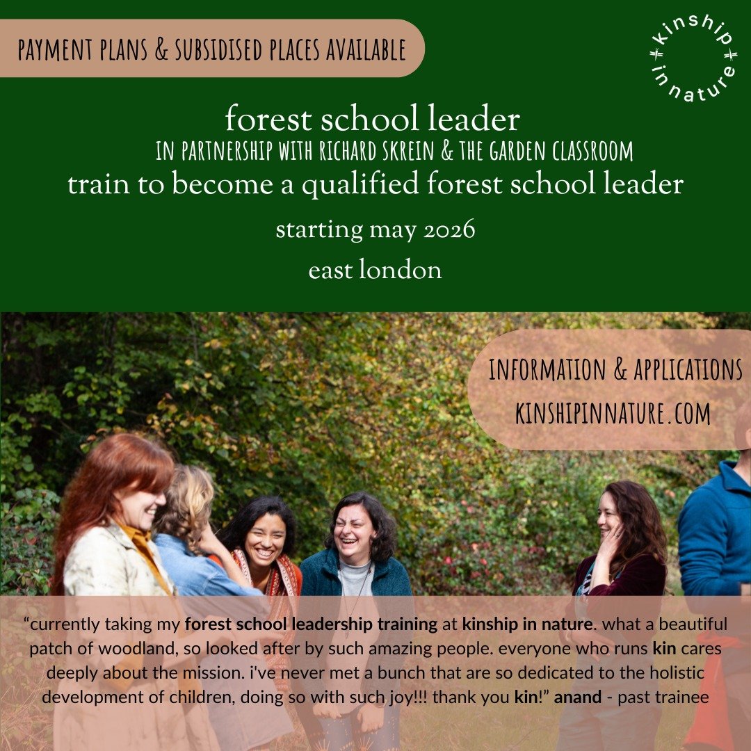 our forest school leader cohort 2026 is open for booking! 

join us for this transformational personal &amp; professional journey. 

in partnership with @richardskreinoutdoors and @the_garden_classroom 

links in comments &amp; bio