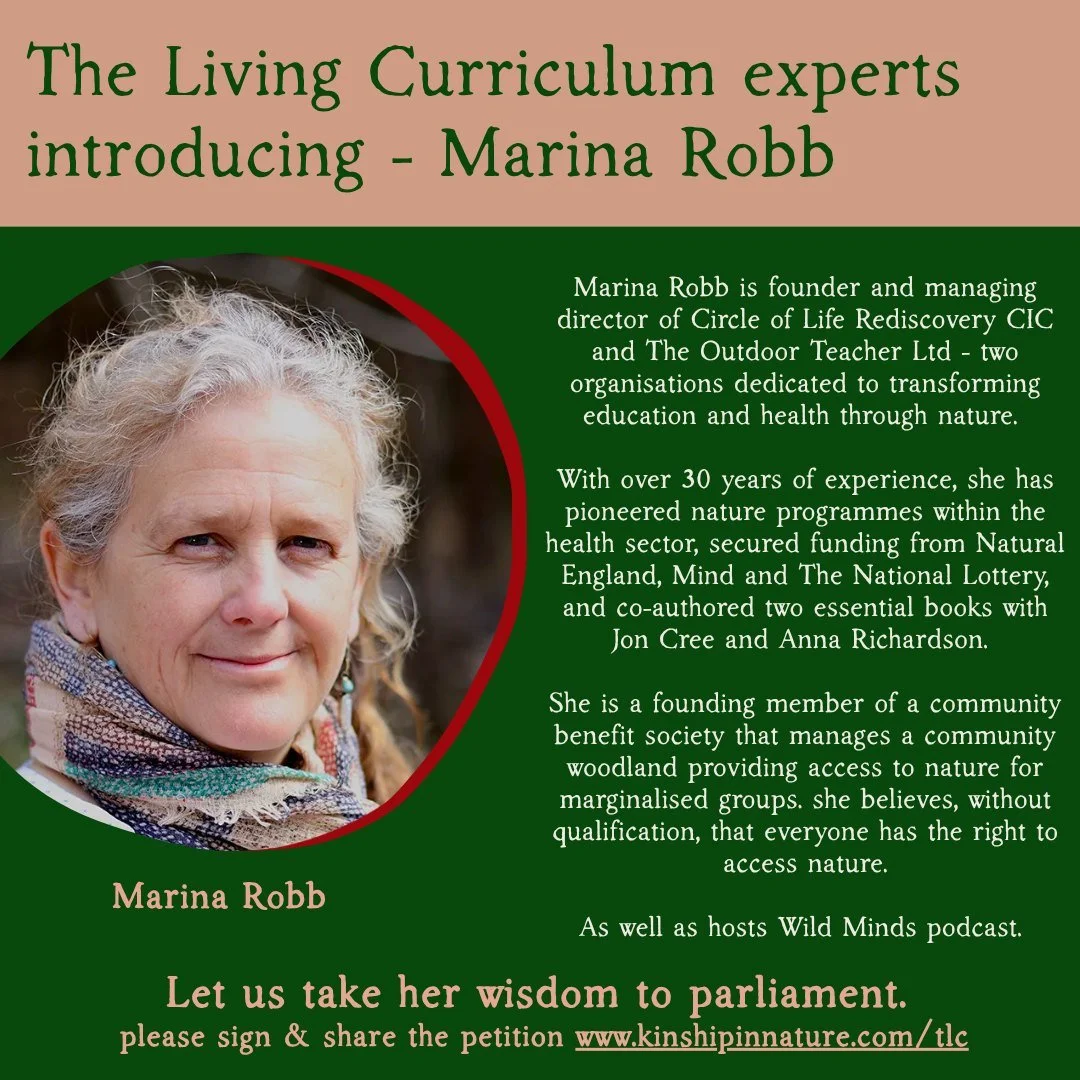 We have launched a campaign to embed kinship, nature &amp; play into every child&rsquo;s education - The Living Curriculum.

Our Wisdom Keepers are the people who have spent decades knowing, proving &amp; living this. As the Government reviews the na