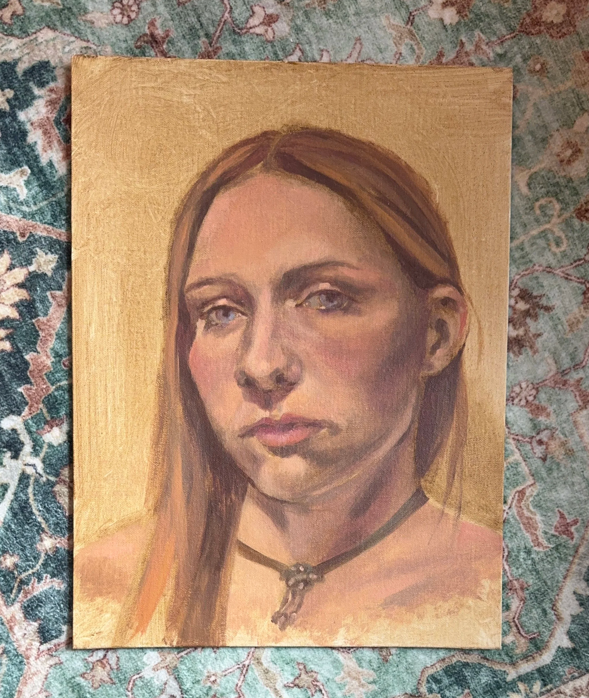 Alla Prima Study after Gain, Oil on Panel, 9x12" - $80