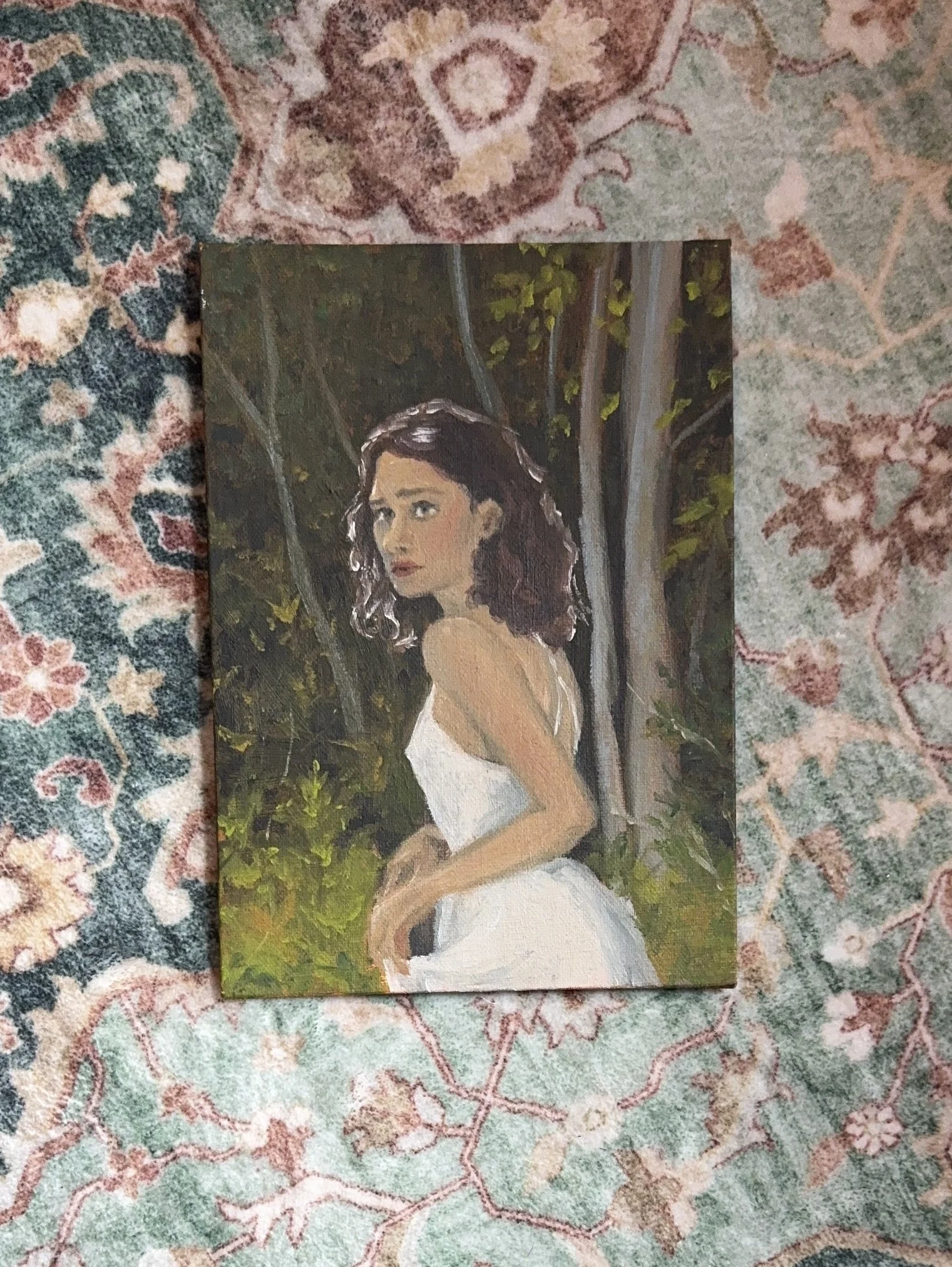 Summer Figure, Oil on Panel, 5x7" - $70