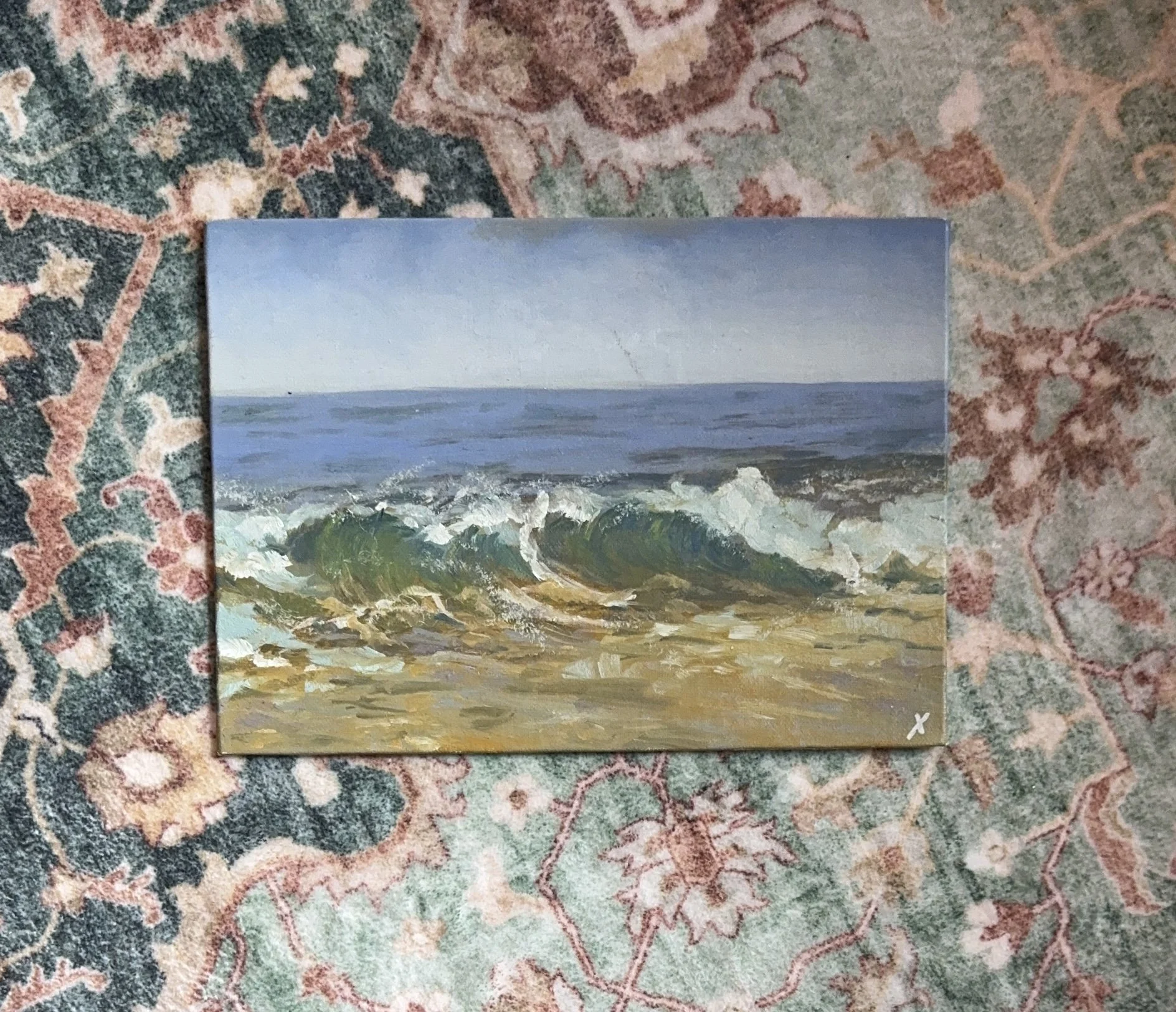 Seascape, Oil on Panel, 5x7" - $150