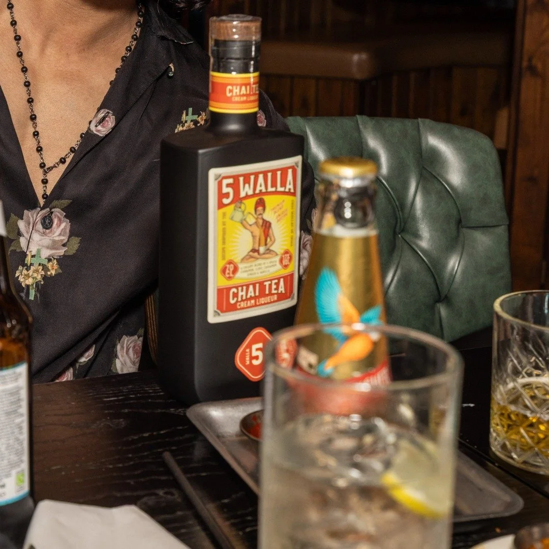 Food? Cute. Glassware? Nice. 5 Walla? The reason everyone&rsquo;s leaning in asking &ldquo;what is this?&rdquo; 😉

#5Walla #ChaiCreamLiqueur #ChaiLiqueur #Liqueur