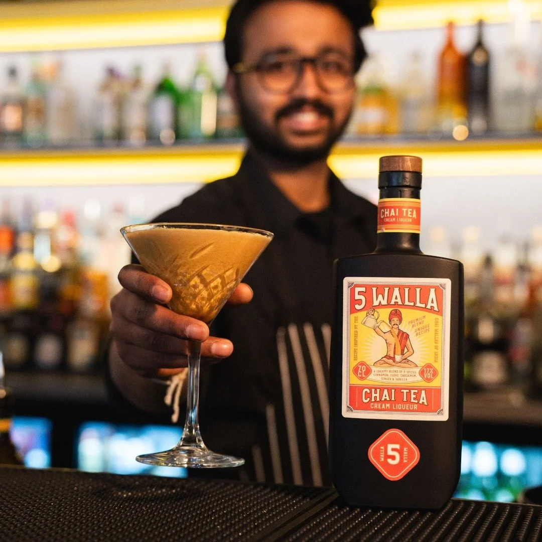 When this is how the Bartender smiles when he's handing your drink, you know it's going to be good. 

#5Walla #ChaiCreamLiqueur #CreamLiqueur #Chai