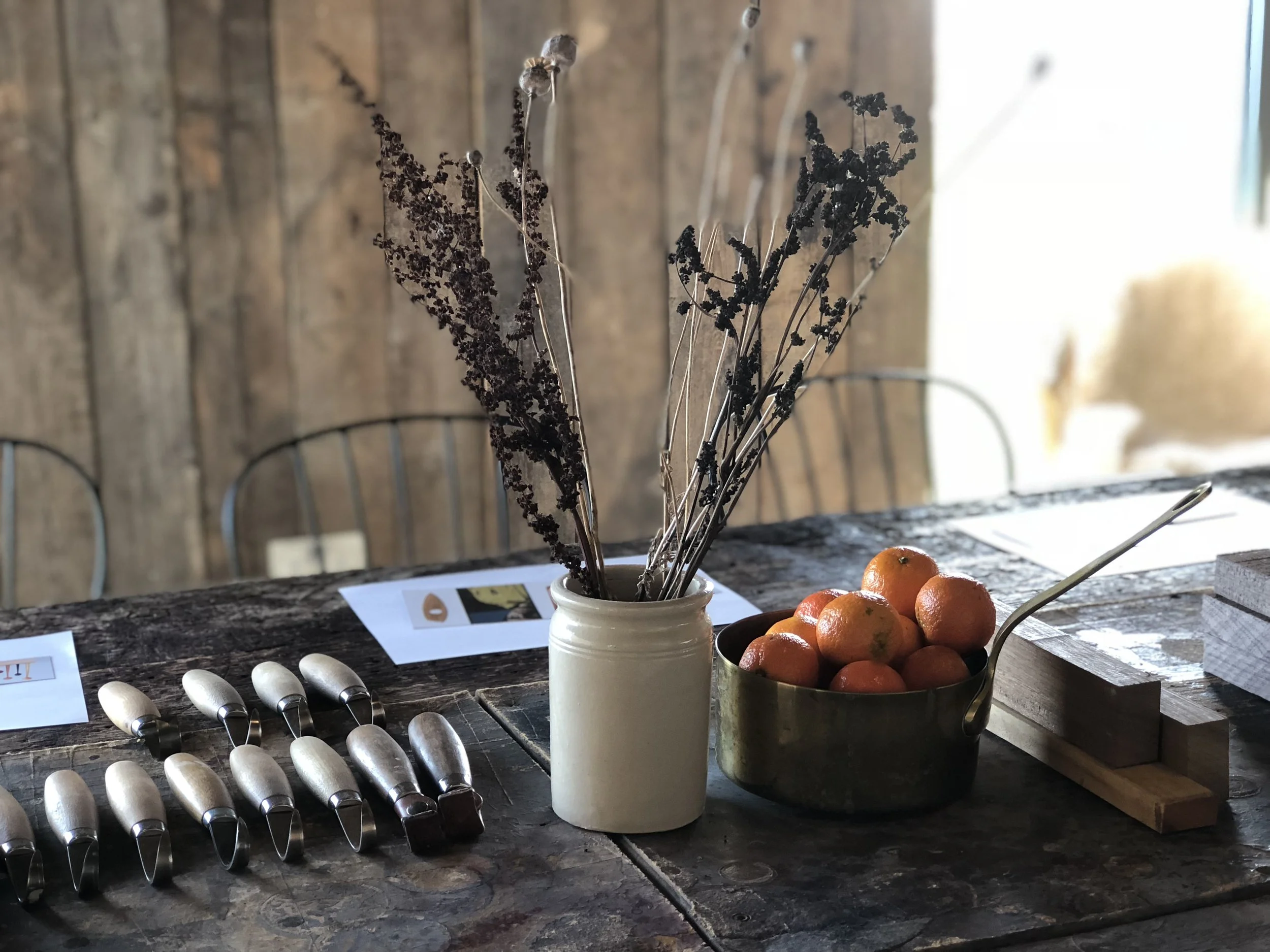SPOON CARVING WITH LOUISE FORBES.