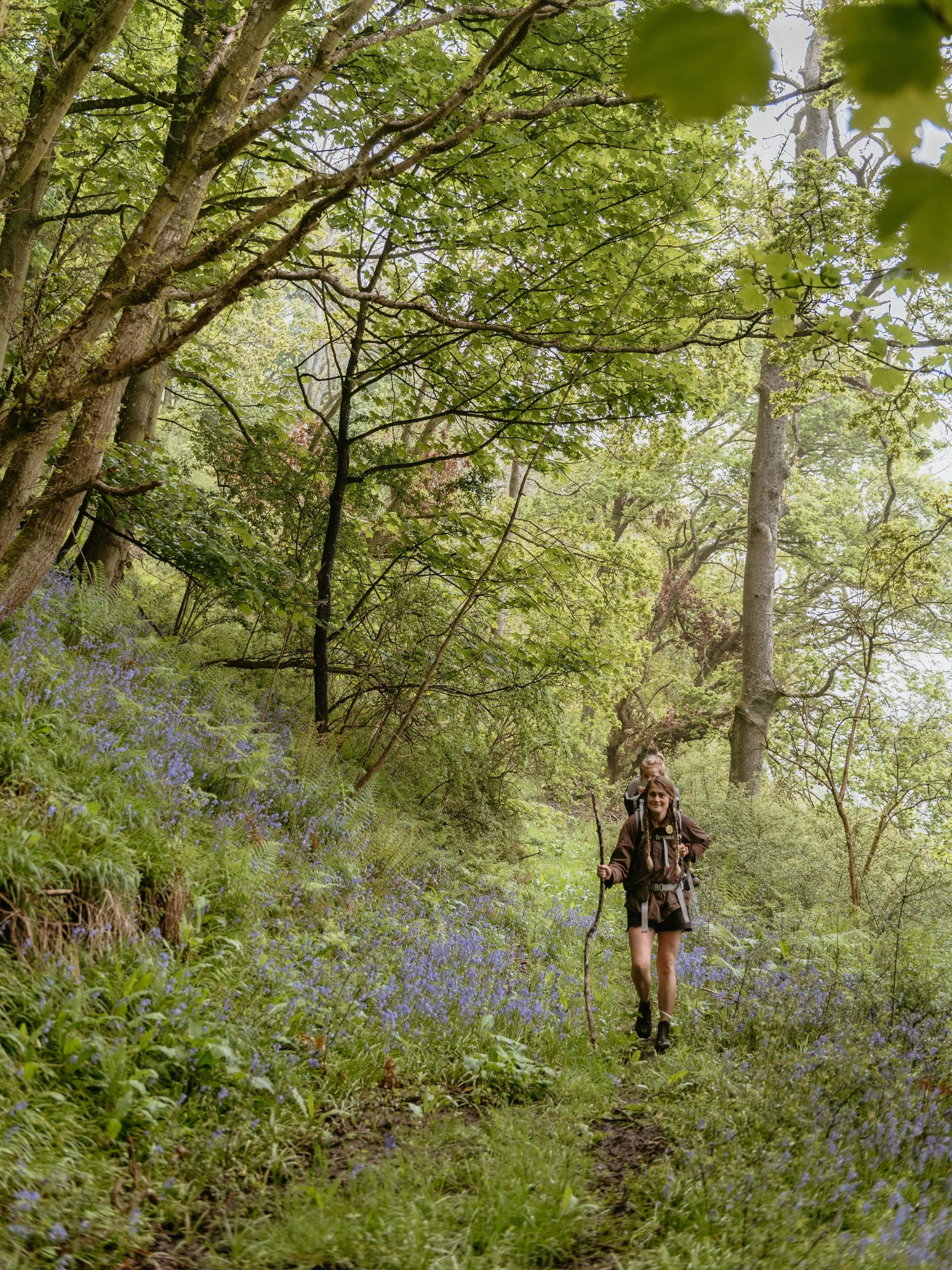 The fleeting, spectacular beauty of a bluebell wood and frothy hawthorn blossom. There are so many wee nooks and crannies to explore on the farm- a little rocky knoll to pull out a flask of tea, woodlands to spend hours in building a den, hedgerows o