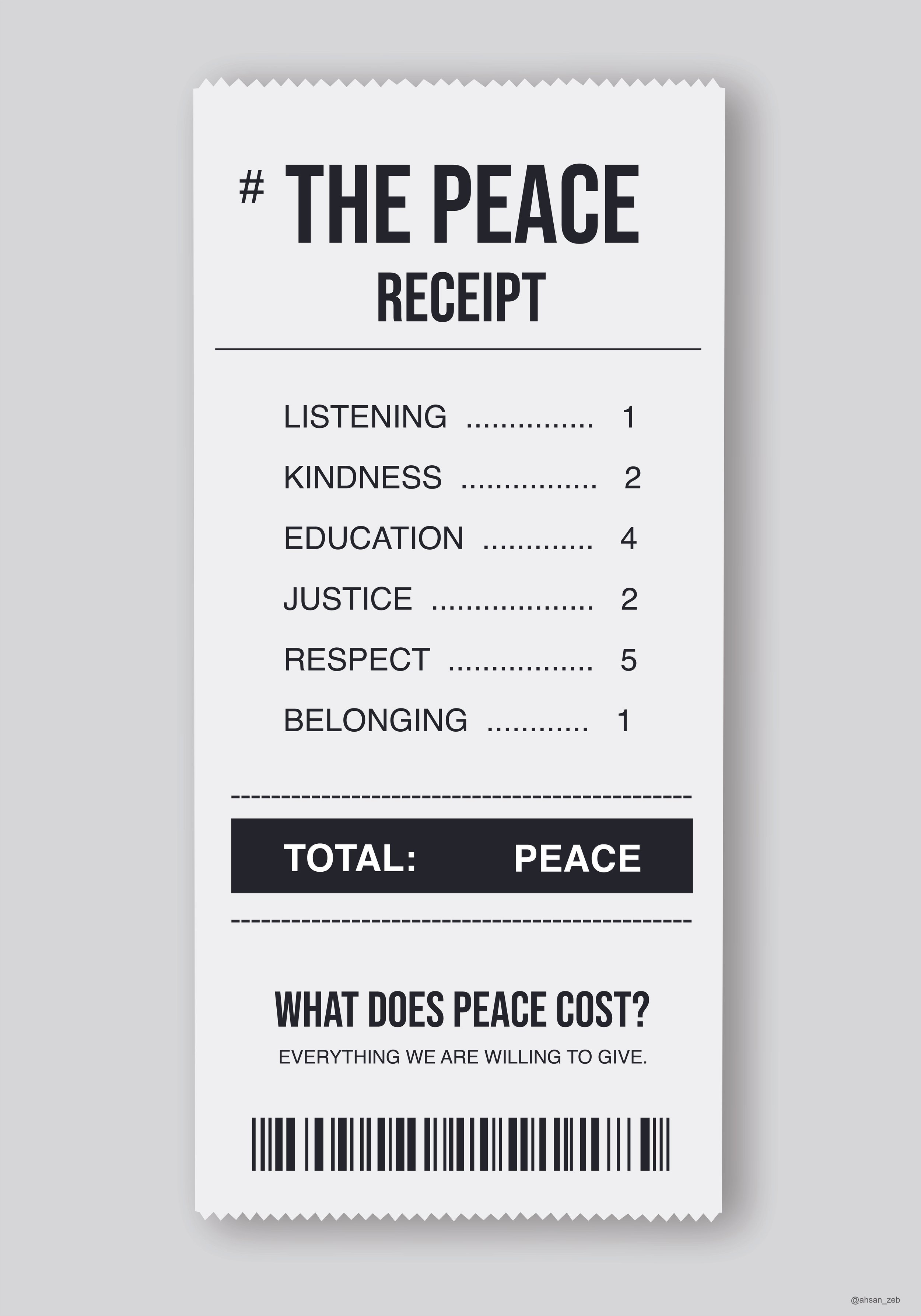 Thea Peace Receipt. 2026 Muhammad Ahsan Zeb
@ahsan_zeb
