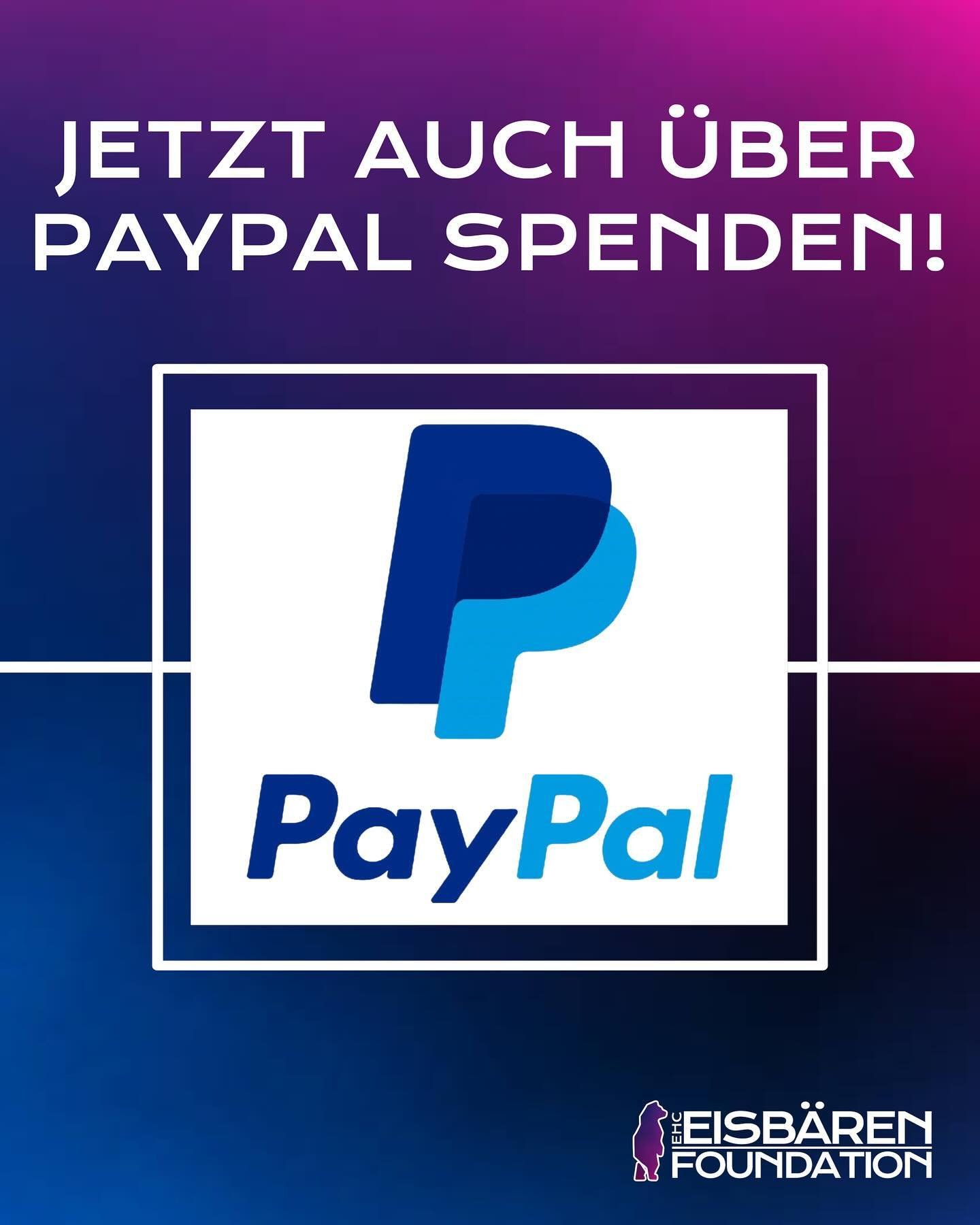 Ab sofort k&ouml;nnt ihr auch &uuml;ber PayPal spenden! 

Wir haben es erm&ouml;glichen k&ouml;nnen, eure Spenden noch einfacher an uns zu &uuml;bersenden. Ganz simpel und zeitnah. Scannt daf&uuml;r den QR Code oder folgt dem Link in unserer Story (b