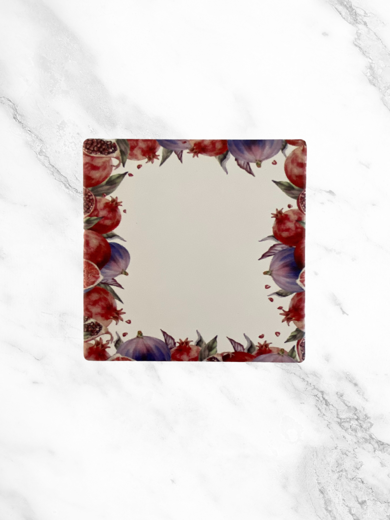 Set of 4 Pomegranate Ceramic Coasters