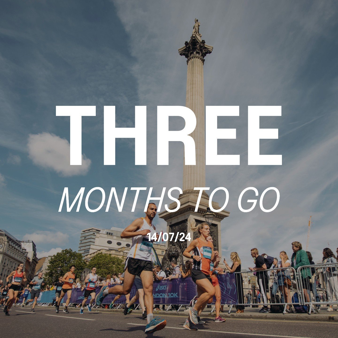 The days are getting longer, the nights are getting lighter, and it feels like everyone seems to have caught the running fever 😮&zwj;💨

aaaand.. The London 10K is only 3 MONTHS AWAY!

If you're in - how're you feeling? 😎
If you're not - this is yo