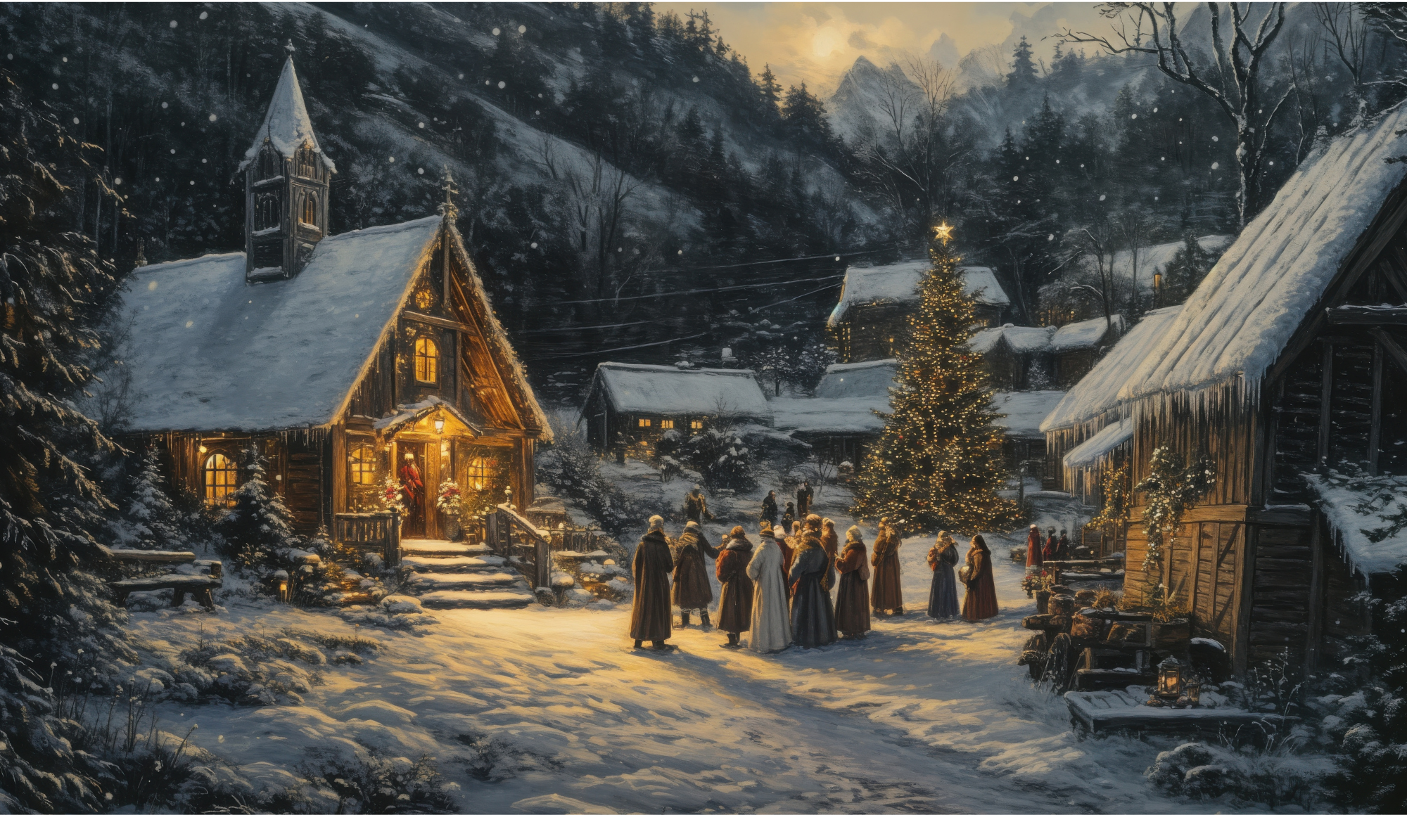 Christmas Caroling in New Oxford
