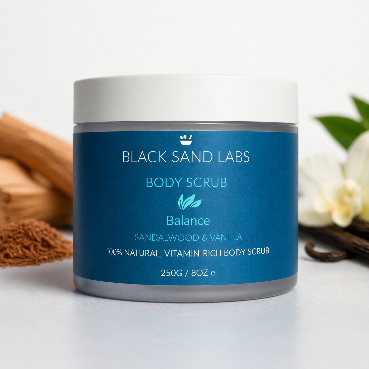 Dead Sea Salt Scrub - Sandalwood & Vanilla