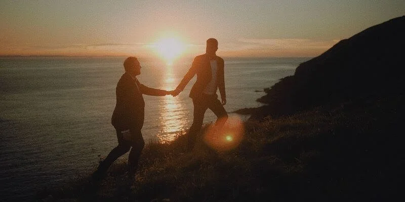 Dunskey estate same sex couple wedding film in Scotland