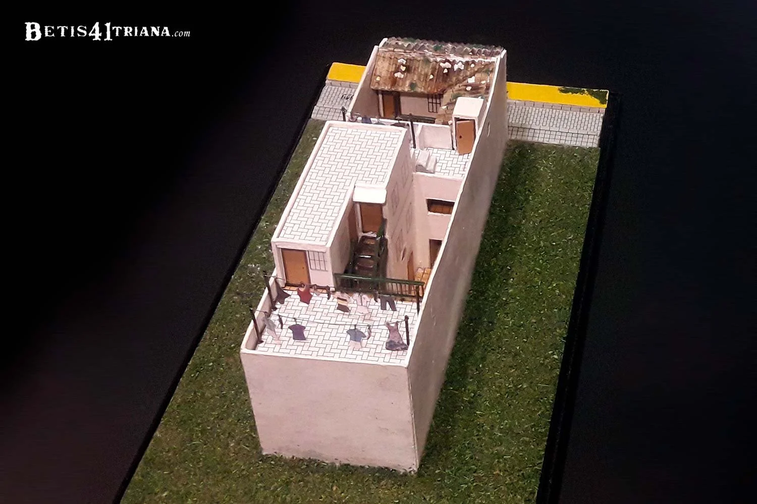 Día. Vista aérea trasera
