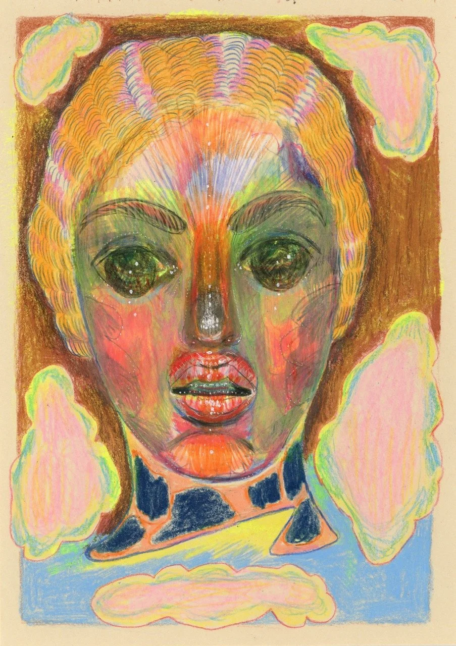 Webshop Danielle Luinge - drawing with colored pencils, 2025