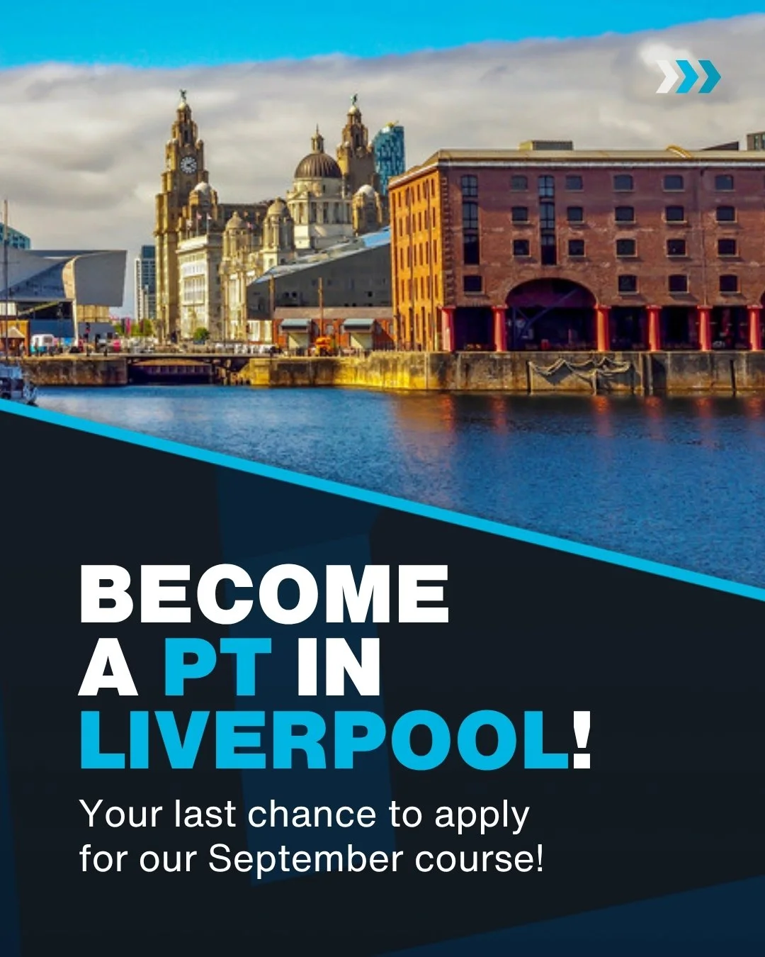 We are looking for fitness-loving, Liverpool-based individuals who want to become a Personal Trainer.

Only 2 weeks remain until our Personal Trainer course starts in Liverpool. Making this your last chance to apply!

This course is designed to give 