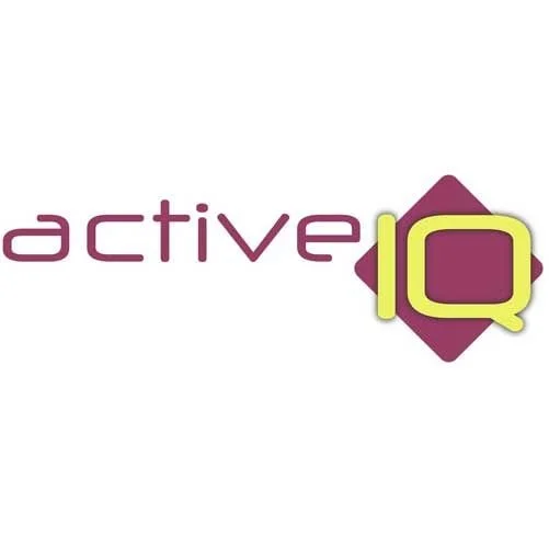 Logo with the word 'active' in purple and a yellow 'IQ' over a dark purple diamond shape.