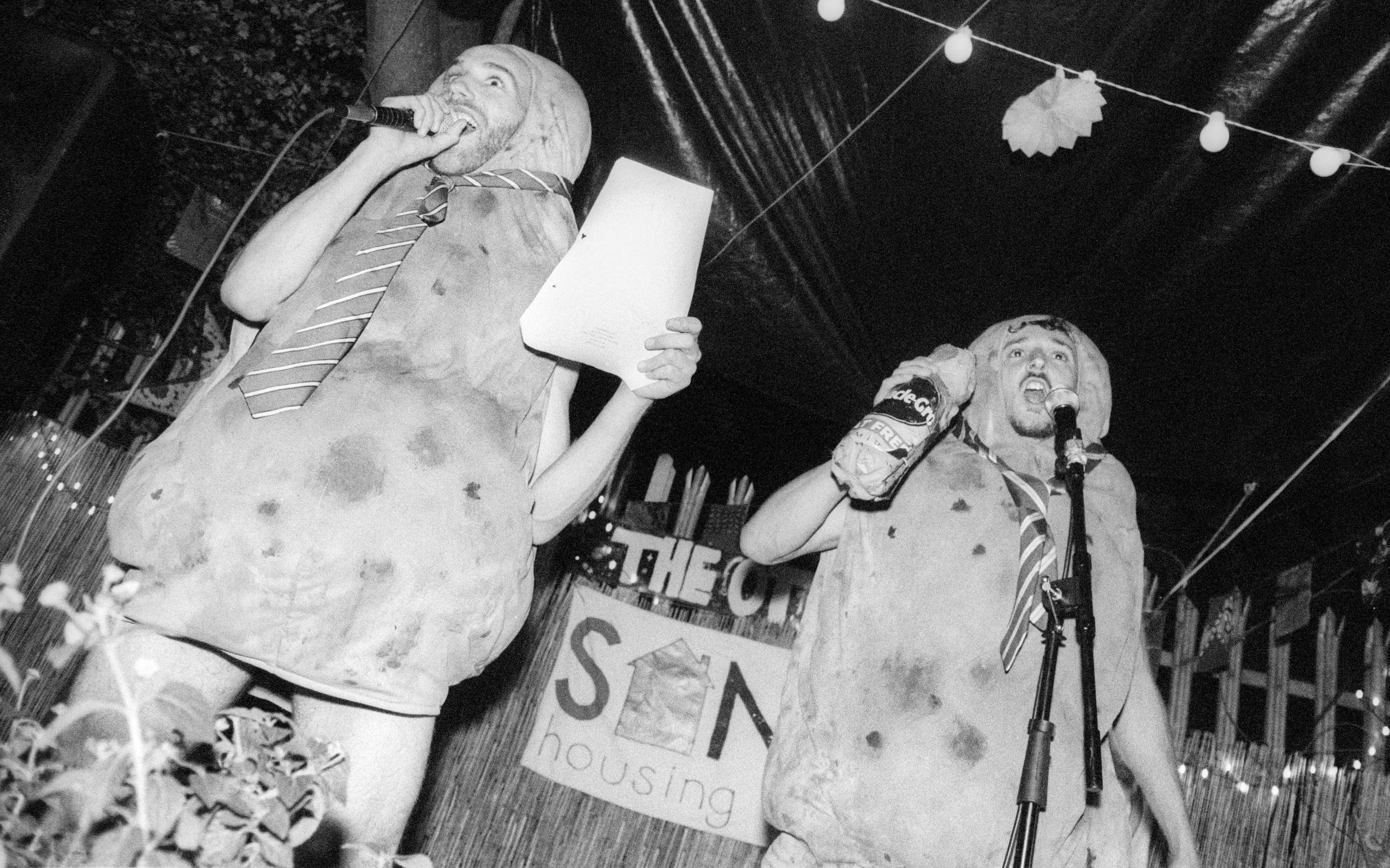 SPUDS performing at the Sandford Housing Co-op 50th Anniversary party, 2024