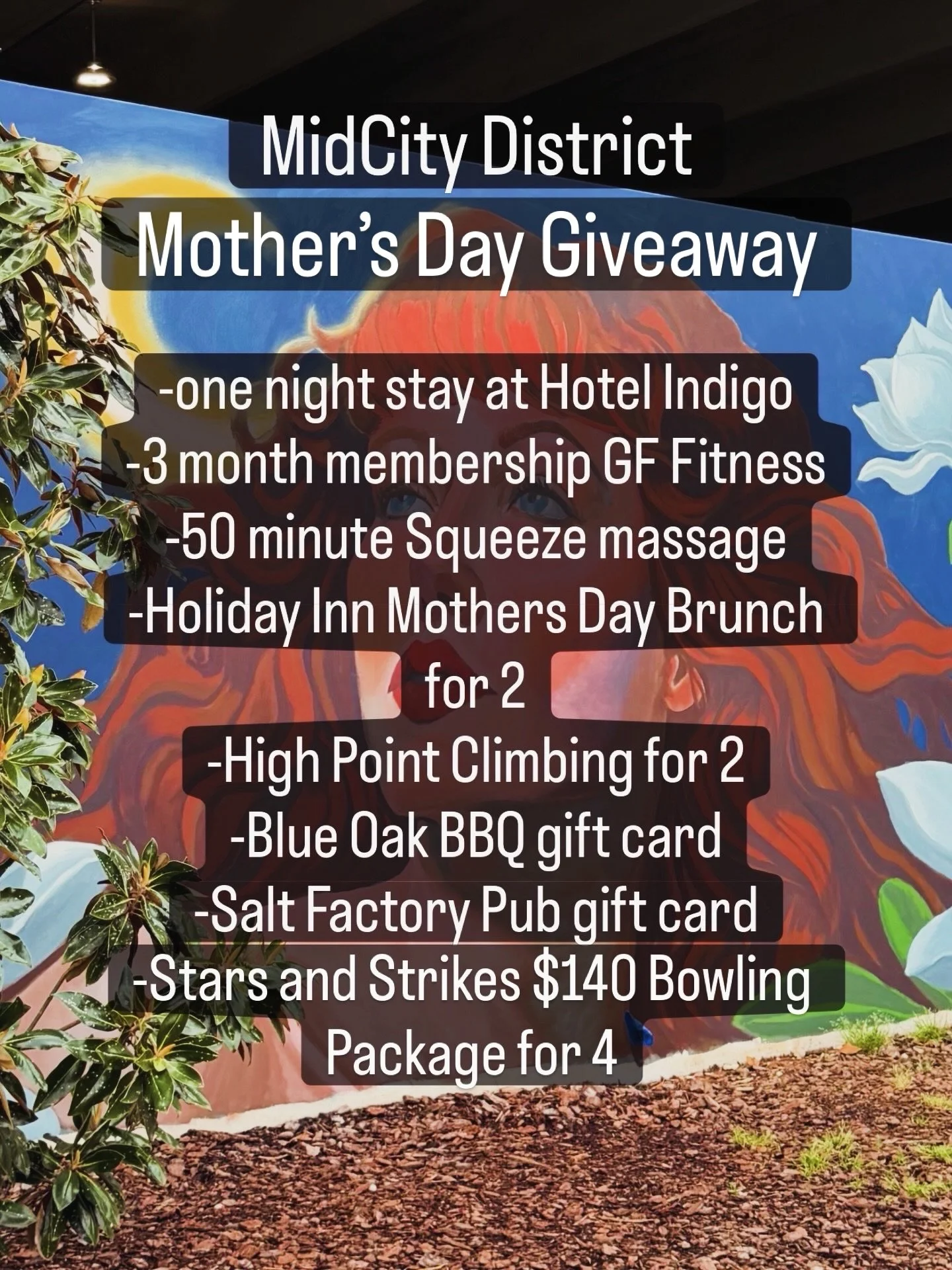 Mother&rsquo;s Day is almost here, and we&rsquo;re celebrating the women who do it all 💐

We&rsquo;ve teamed up with some of your favorite MidCity spots to give one lucky mom the ultimate weekend out.

✨ Enter to win:
💐One Night Stay to Hotel Indig