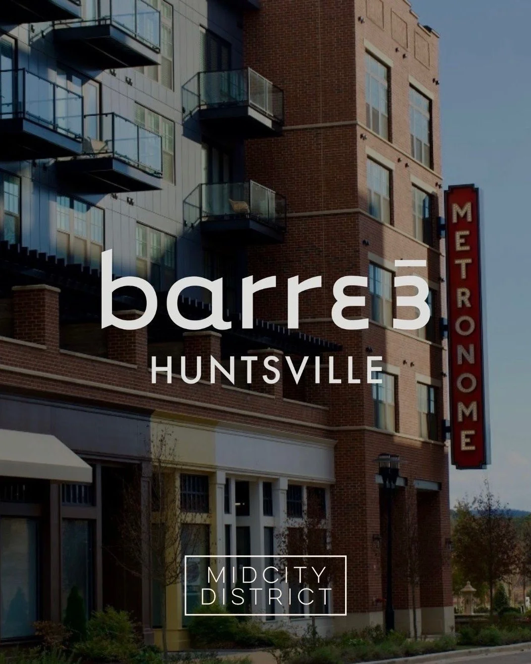 🧘💪Mindful movement is coming to MidCity District!⁠
⁠
We're excited to welcome barre3 Huntsville to MidCity! barre3 is a low-impact, full-body workout experience that blends strength training, cardio, barre, Pilates, and mindfulness into one balance