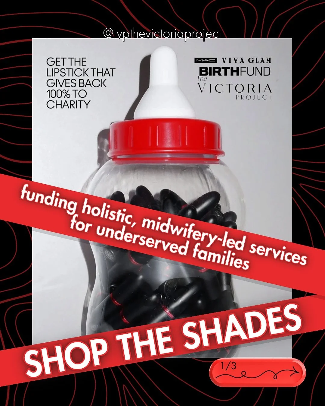 💋SHOP THE LIPSTICK THAT GIVES BACK TO FAMILIES💋
 
@maccosmetics partnered with @tvpthevictoriaproject + @birthfund to provide a $200,000 grant directly impacting:
💄Holistic, midwifery-led services for 38 underserved US families
💄Increased access 