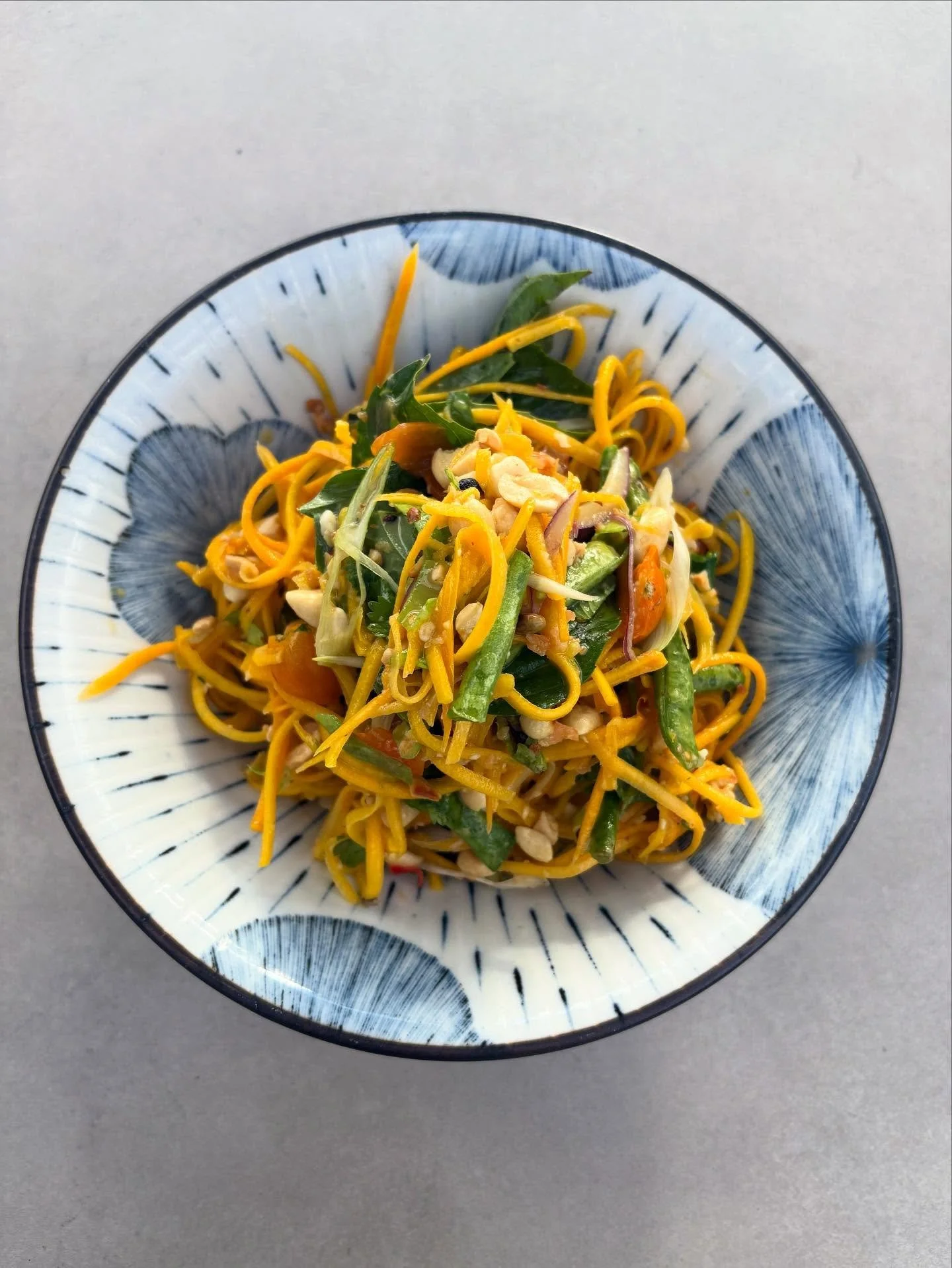 Fall is here and which means we are switching up the seasonal som tum. 
Got our hands on some beautiful North GA Candy Roaster Squash, which will be replacing papaya as we head into fall.
Sweet, delicious and nutritious, it mimics the texture and fla