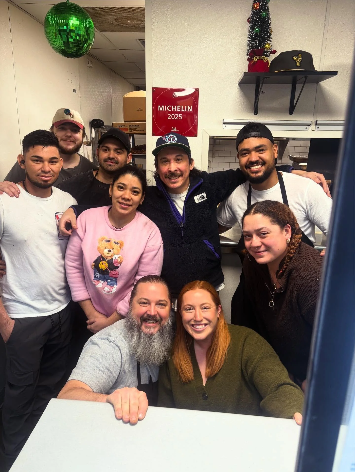 Happy Holidays from the chicken shop!
We are open till 9 today then will be closed Tuesday- Thursday for a holiday break. Back open Friday at 11! 
Thankful for this crew and all the love and support from our community ❤️