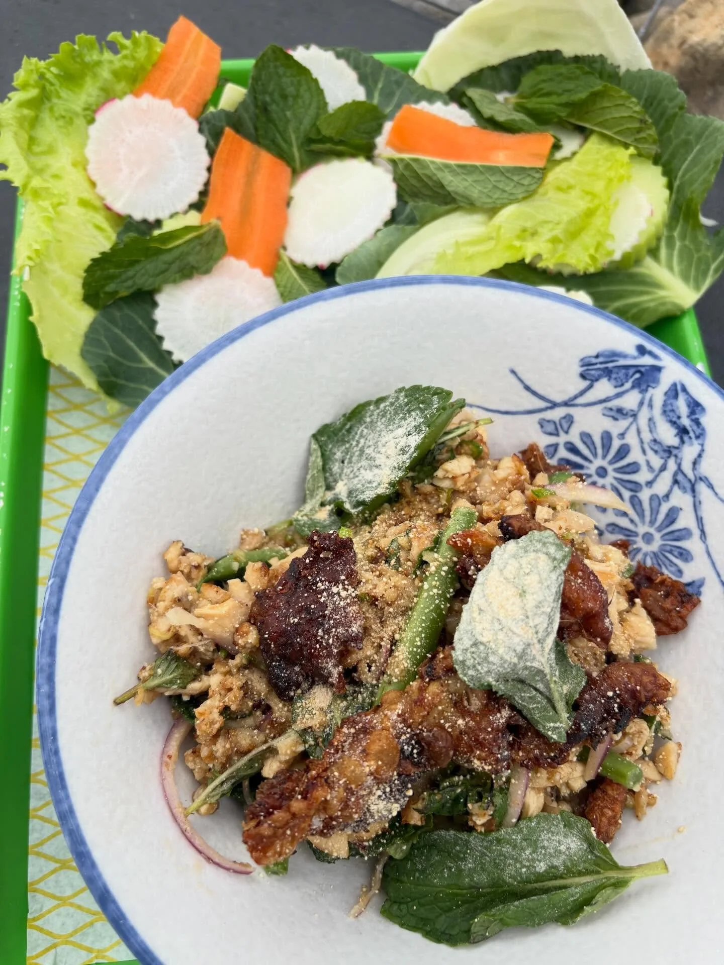 Spring be springing round here.
Soup&rsquo;s out, Laab&rsquo;s in. Spring vegetables are starting to come through and the specials are shifting with them. Open regular hours this weekend! Come see us and eat some chicken ❤️